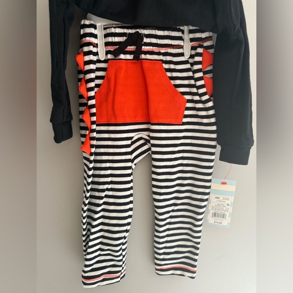 Cat & Jack Baby Milk Monster Halloween Matching Set SZ 18M Black White New - Picture 5 of 5